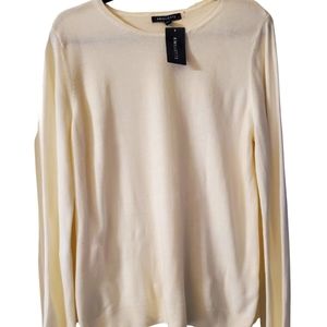 *NWT Women's Cream Knit Sweater- By Amelotte.  Size XL